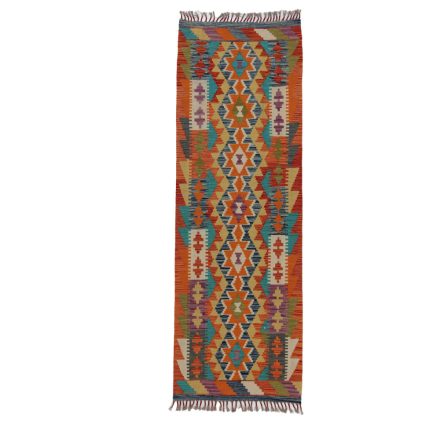 Kelim rug Chobi 71x210 hand woven Afghan Kelim rug