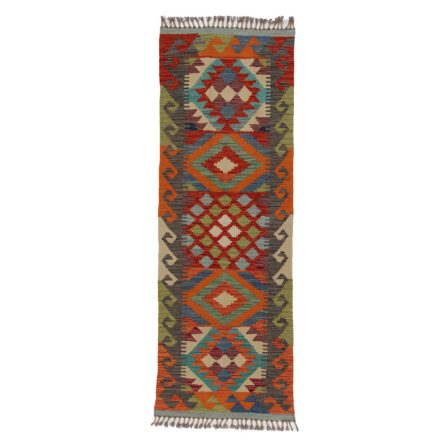 Kelim rug Chobi 67x191 hand woven Afghan Kelim rug