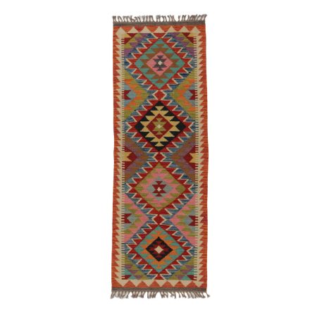 Kelim rug Chobi 69x196 hand woven Afghan Kelim rug