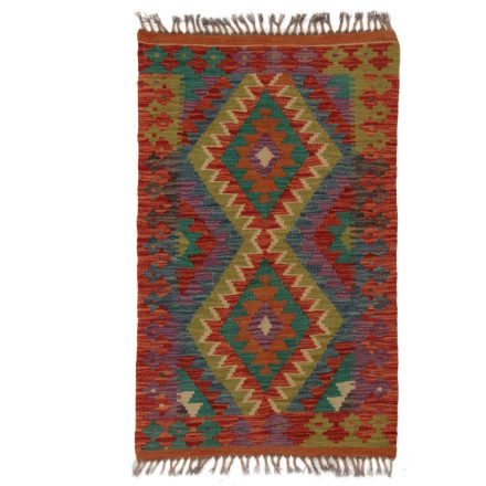 Kelim rug Chobi 62x102 hand woven Afghan Kelim rug