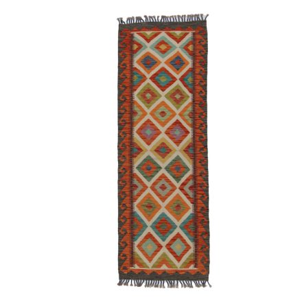 Kelim rug Chobi 73x207 hand woven Afghan Kelim rug