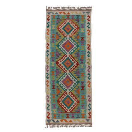 Kelim rug Chobi 82x201 hand woven Afghan Kelim rug