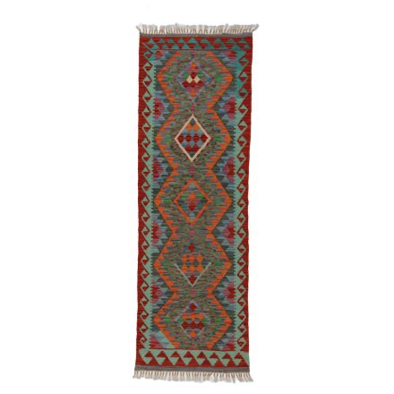Kelim rug Chobi 64x196 hand woven Afghan Kelim rug