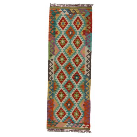 Kelim rug Chobi 72x203 handmade Afghan Kelim rug