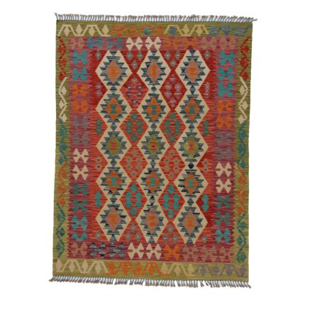 Kelim rug Chobi 202x151 hand woven Afghan Kelim rug