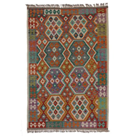 Kelim rug Chobi 132x198 hand woven Afghan Kelim rug
