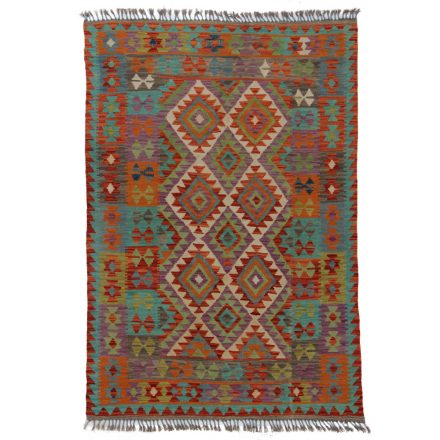 Kelim rug Chobi 196x133 hand woven Afghan Kelim rug