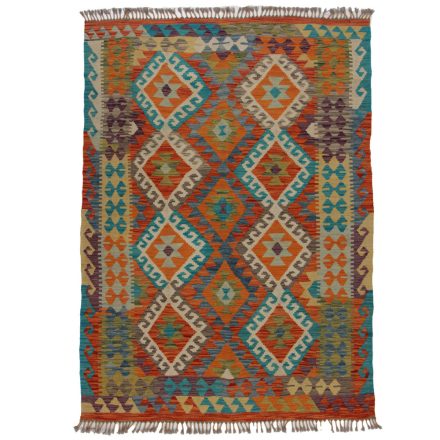 Kelim rug Chobi 202x150 hand woven Afghan Kelim rug