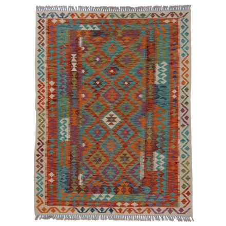 Kelim rug Chobi 197x150 hand woven Afghan Kelim rug