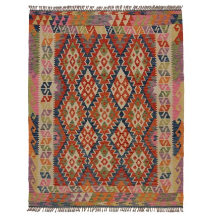 Kelim rug Chobi 198x156 hand woven Afghan Kelim rug