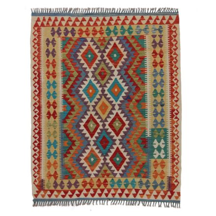 Kelim rug Chobi 194x158 hand woven Afghan Kelim rug