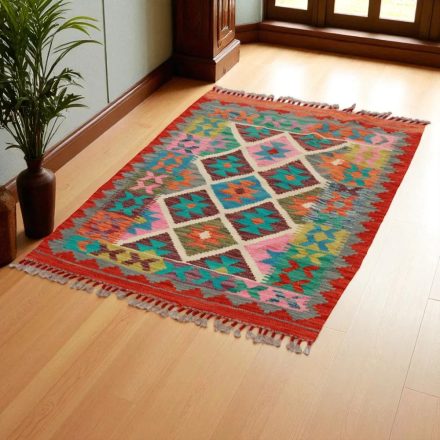 Kilim rug Chobi 125x87 handmade afghan wool kilim rug