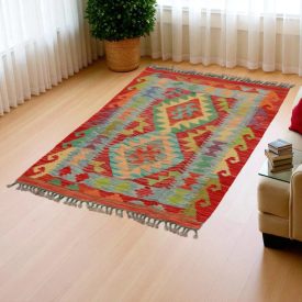 Kilim rug Chobi 125x81 hand woven Afghan Kilim rug