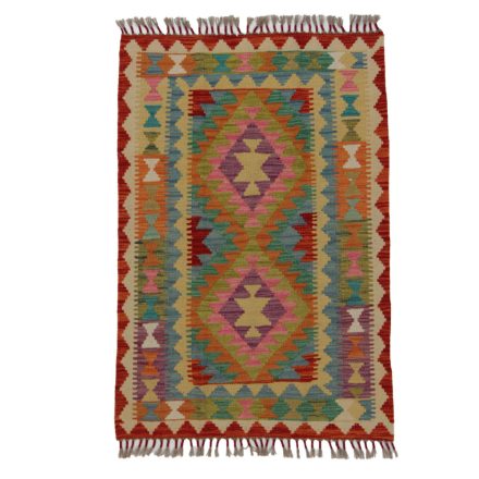 Kelim rug Chobi 122x83 hand woven Afghan Kelim rug