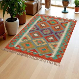 Kilim rug Chobi 123x79 hand woven Afghan Kilim rug