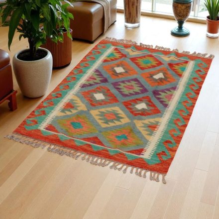 Kilim rug Chobi 123x79 hand woven Afghan Kilim rug