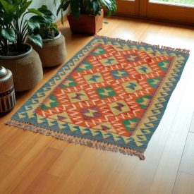 Kilim rug Chobi 125x78 hand woven Afghan Kilim rug