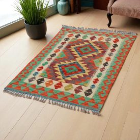 Kilim rug Chobi 125x84 hand woven Afghan Kilim rug