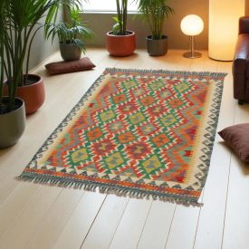 Afghan Kilim rug Chobi 150x98 handmade flat woven rug