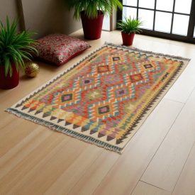 Kilim rug Chobi 104x153 hand woven Afghan Kilim rug