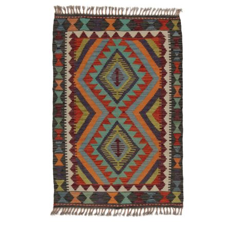 Kelim rug Chobi 88x134 hand woven Afghan Kelim rug
