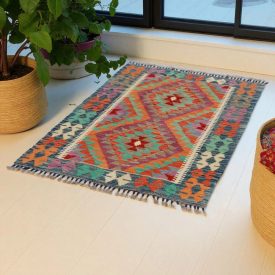 Kilim rug Chobi 125x91 hand woven Afghan Kilim rug