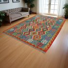 Vintage Kilim rug Chobi 211x302 handmade Afghan Kilim rug