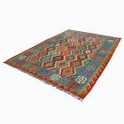 Vintage Kilim rug Chobi 211x302 handmade Afghan Kilim rug