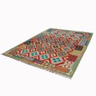 Hand woven Kilim rug Chobi 205x293 Afghan Kilim rug to living room