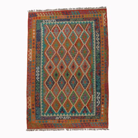 Hand woven Kelim rug Chobi 207x300 Afghan Kelim rug to living room