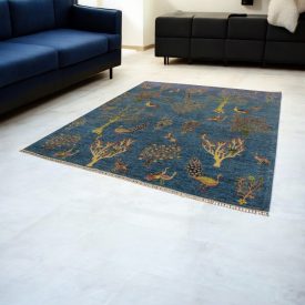 Oriental rug Afshar naqsha 253x293 handmade afghan carpet