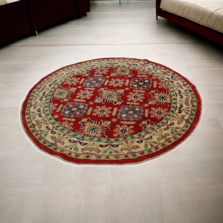 Kazak round rug 168x171 handmade Afghan rug