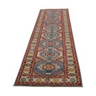 Kazak oriental runner rug 80x301 handmade carpet for hallway