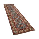 Kazak oriental runner rug 80x301 handmade carpet for hallway