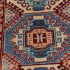 Kazak oriental runner rug 80x301 handmade carpet for hallway