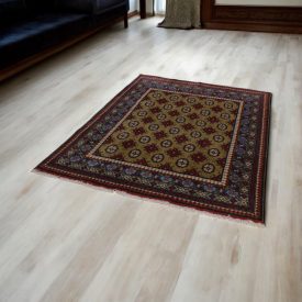Oriental rug Aqcha Bukhara 151x196 handmade afghan carpet