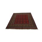 Oriental rug Aqcha Bukhara 152x193 handmade afghan carpet
