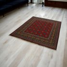 Oriental rug Aqcha Bukhara 152x193 handmade afghan carpet