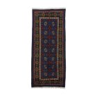 Oriental runner rug Aqcha Bukhara 81x190 handmade afghan carpet