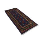 Oriental runner rug Aqcha Bukhara 81x190 handmade afghan carpet