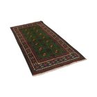 Oriental runner rug Aqcha Bukhara 96x205 handmade afghan carpet