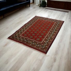 Oriental rug Aqcha Bukhara 123x178 handmade carpet