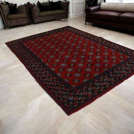 Oriental rug Aqcha Bukhara 200x291 handmade afghan carpet