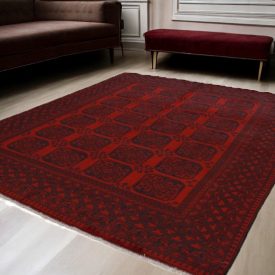 Oriental rug Aqcha Elephantfoot 255x334 handmade afghan carpet