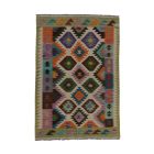 Maimana Kilim rug 123x177 hand woven afghan wool Kilim