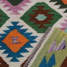 Maimana Kilim rug 123x177 hand woven afghan wool Kilim