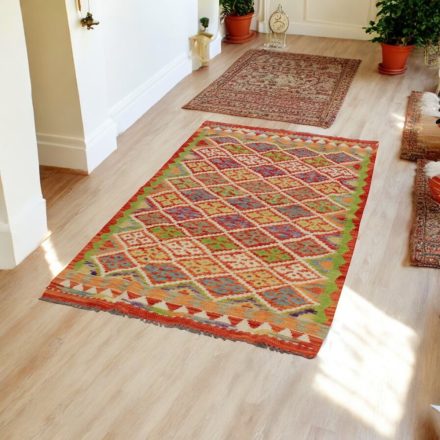 Chobi Kelim rug 105x192 hand woven wool Kilim