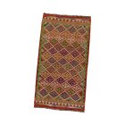 Chobi Kilim rug 105x192 hand woven wool Kilim