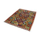 Maimana Kilim rug 126x176 hand woven afghan wool Kilim