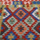 Maimana Kilim rug 126x176 hand woven afghan wool Kilim